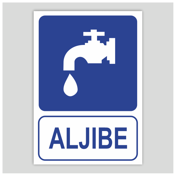 Cartell informatiu d'aljub