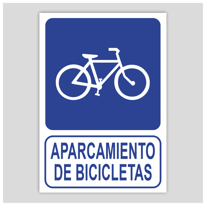 Cartel d'apacament de bicicletes
