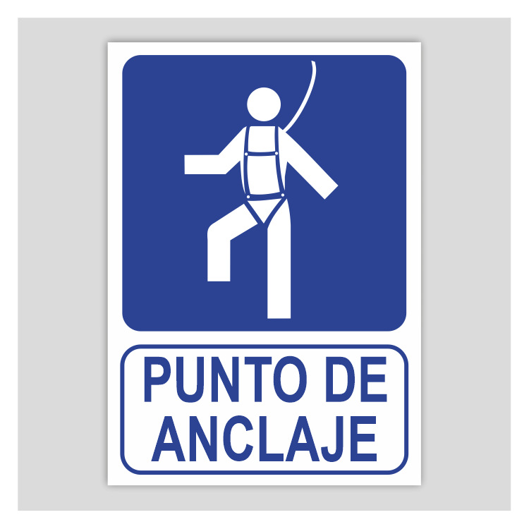 Cartell de punt d'ancoratge (per arnès)