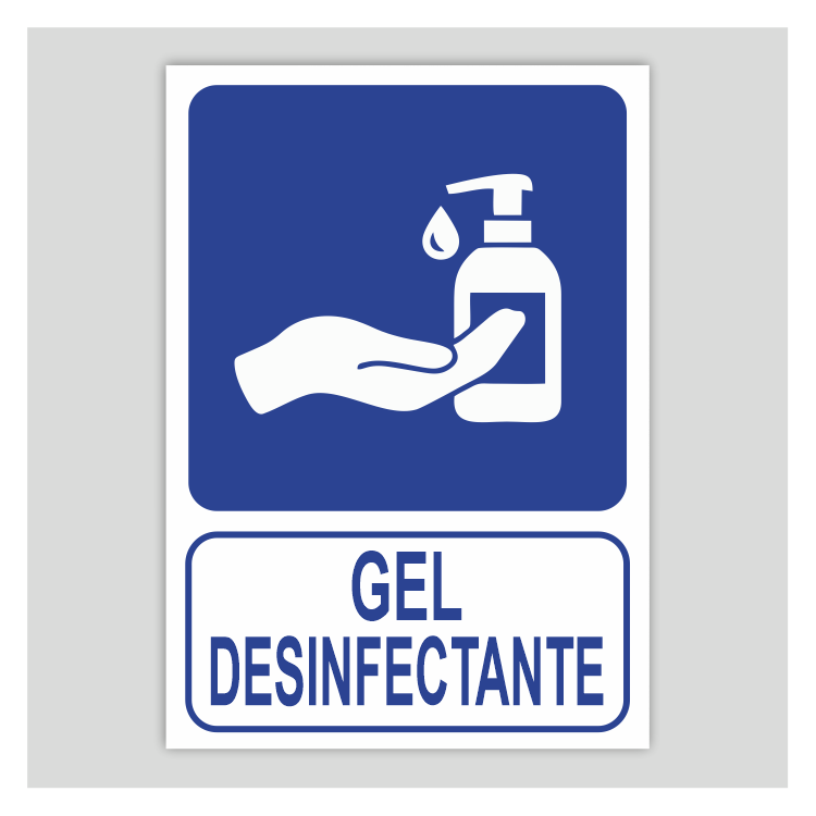 Gel desinfectant mans