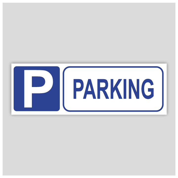 Cartel informativo de Parking