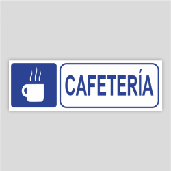 Cartell informatiu de cafeteria