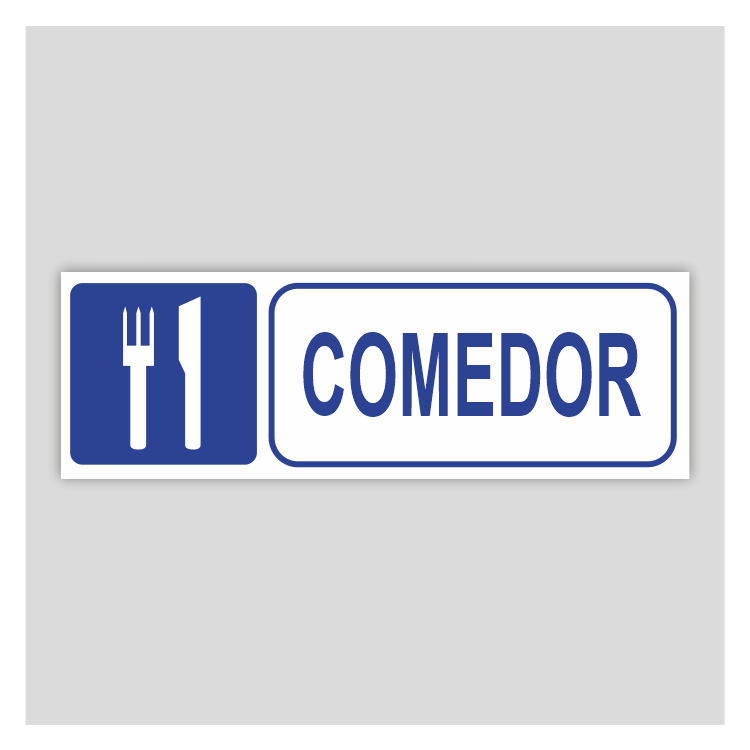 Cartel informativo de Comedor