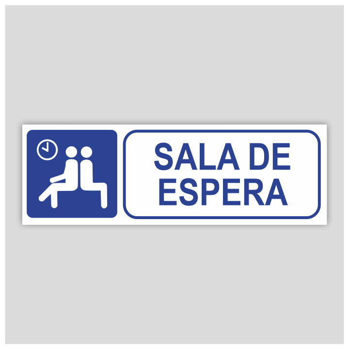 Cartel informativo de sala de espera