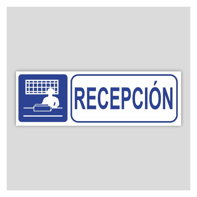 Cartel informativo de Recepción