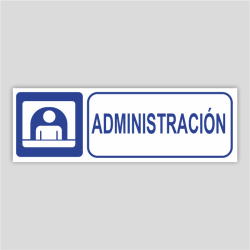 Cartell informatiu de Administració