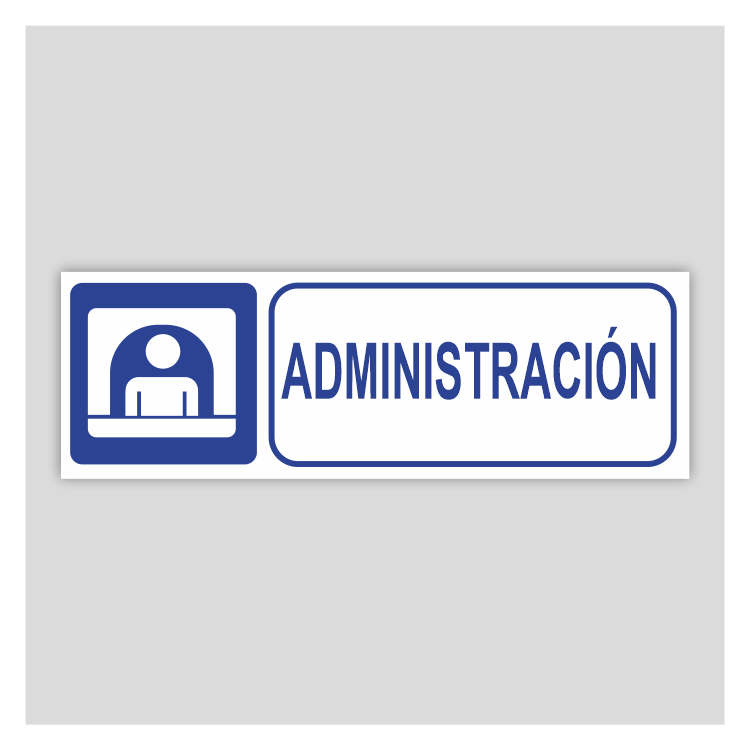 Cartell informatiu de Administració