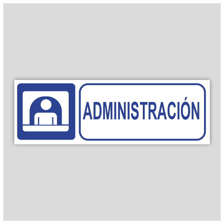 Cartell informatiu de Administració