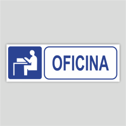 Cartel informativo de Oficina