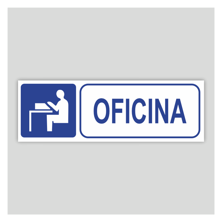 Cartel informativo de Oficina