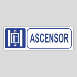 Cartell informatiu d'Ascensor