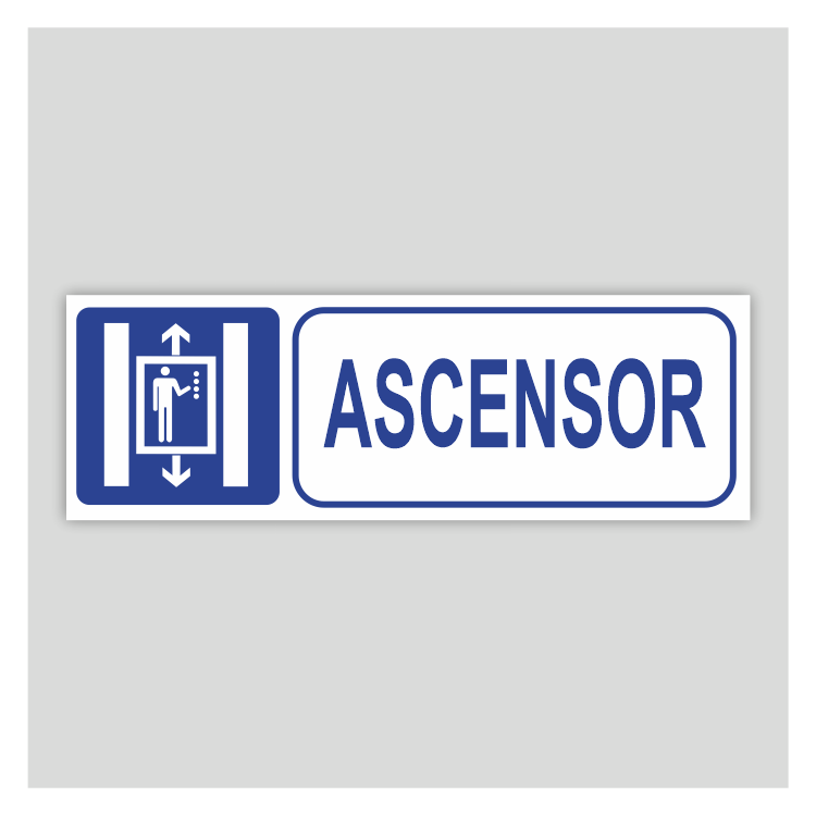 Cartell informatiu d'Ascensor