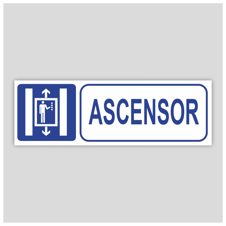 Cartell informatiu d'Ascensor
