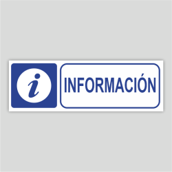 Cartel de punto de información