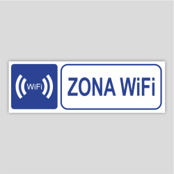 Cartel informativo de Zona Wifi