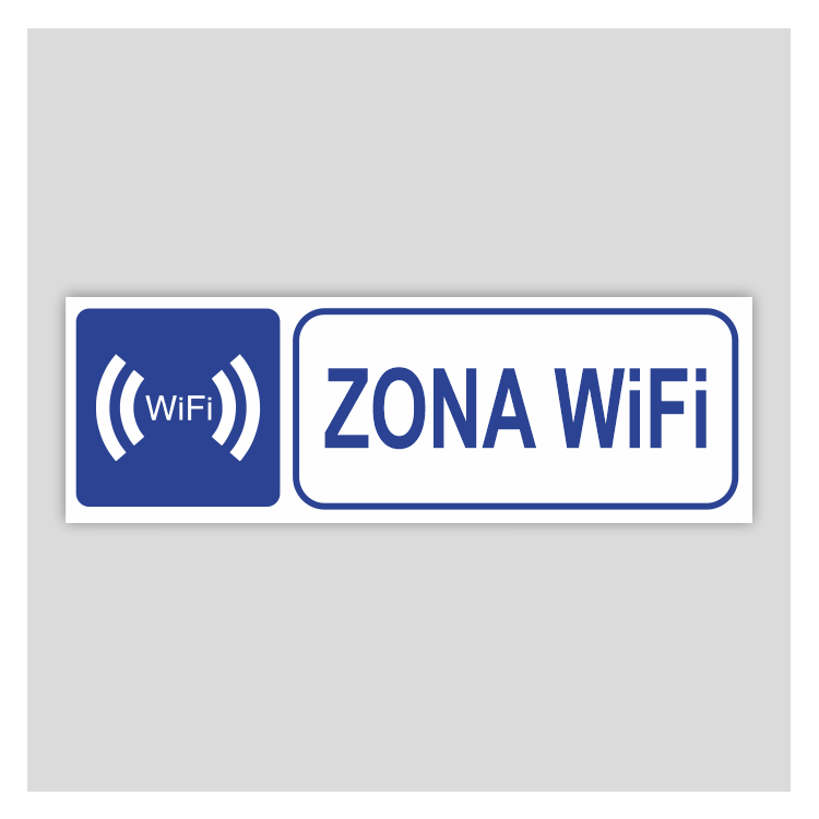 Cartell informatiu de Zona WiFi