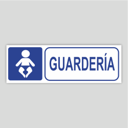 Cartel informativo de guardería