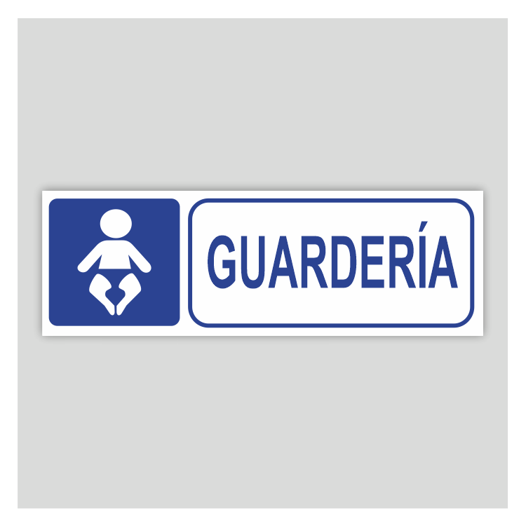 Cartel informativo de guardería