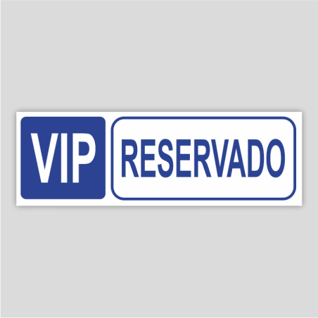 Cartel informativo, RESERVADO