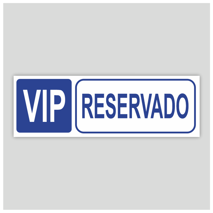 Cartel informativo, RESERVADO