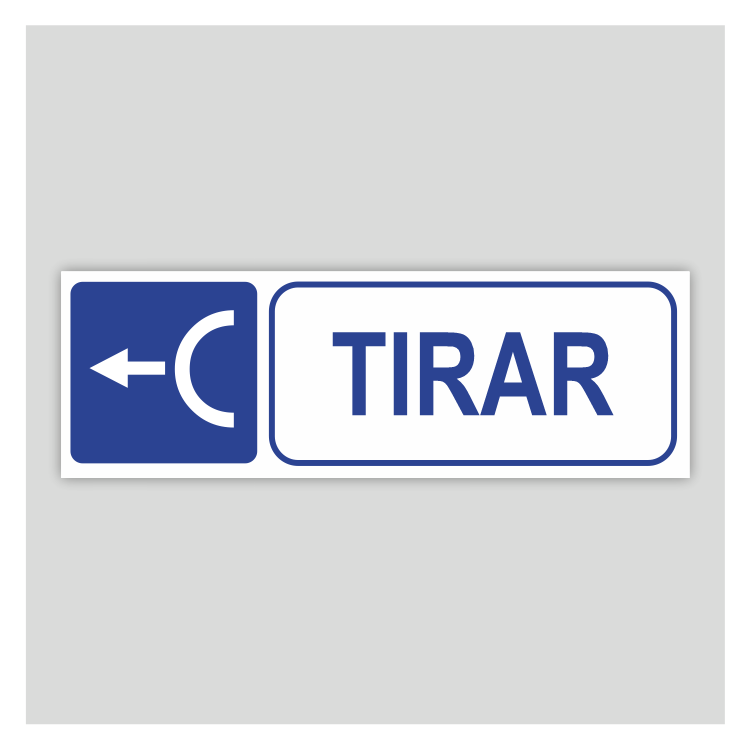 Cartel informativo - Tirar