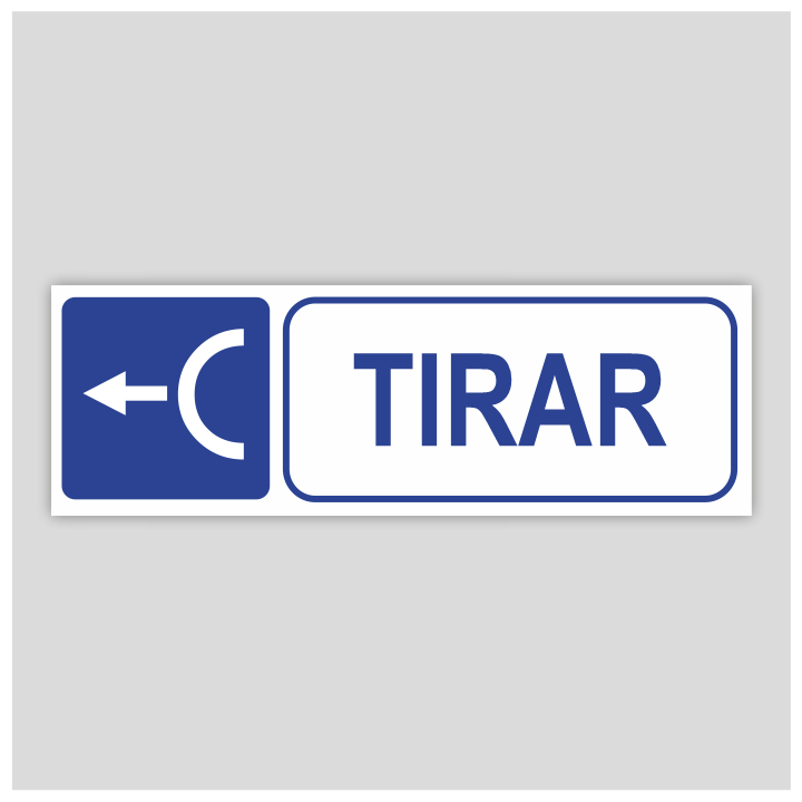 Cartel informativo - Tirar