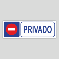 Cartell informatiu - Privat