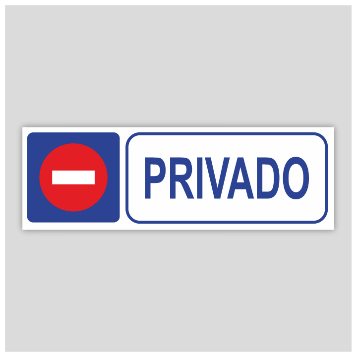 Cartell informatiu - Privat