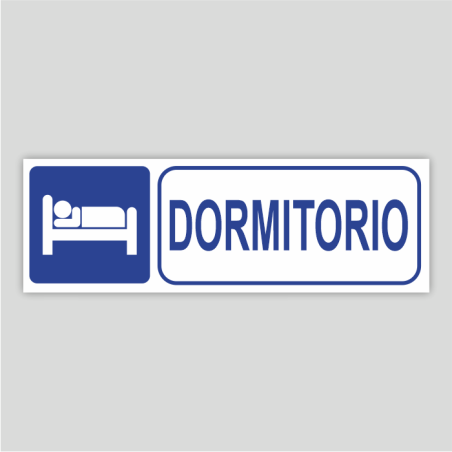 Cartel informativo "Dormitorio"