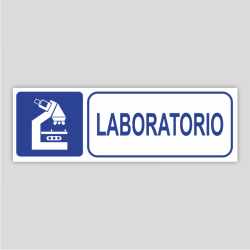 Cartell informatiu de laboratori