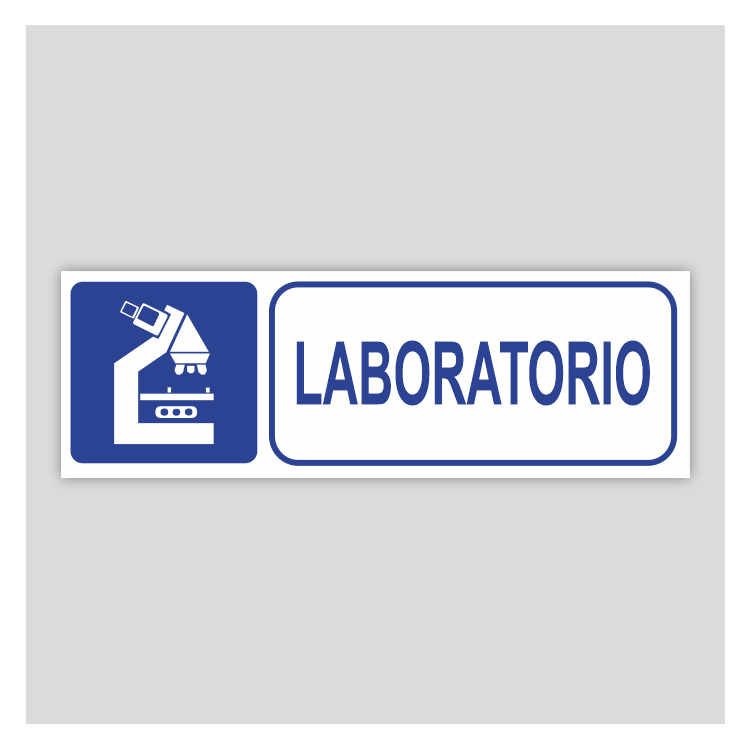 Cartell informatiu de laboratori