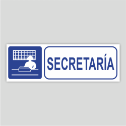 Cartell informatiu de secretaria