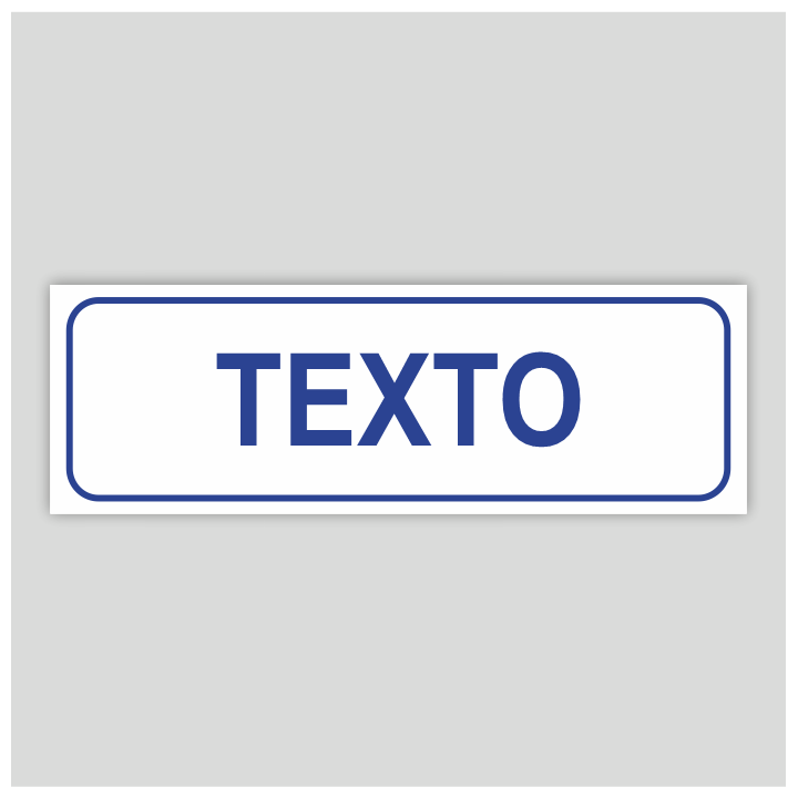 Cartel personalizable solo texto