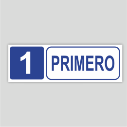 Cartel informativo de Primer (Planta 1)
