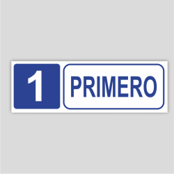 Cartel informativo de Primer (Planta 1)