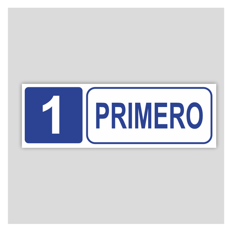 Cartel informativo de Primer (Planta 1)