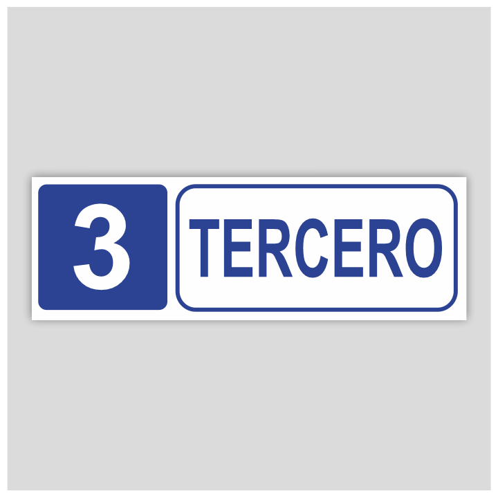Third floor - Building information sign