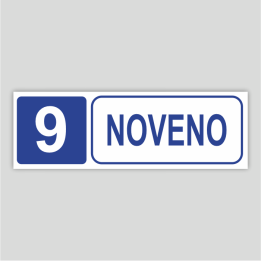 Nineth - Level building information sign