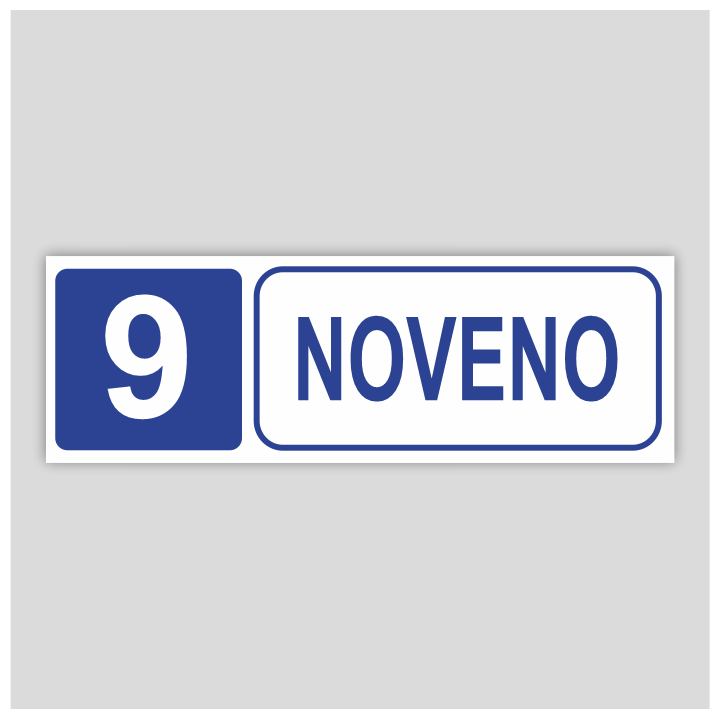 Nineth - Level building information sign