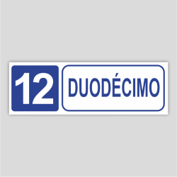 Cartel informativo de Duodécimo (Planta 12)