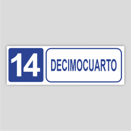 Cartell informatiu de Catorzè (Planta 14)
