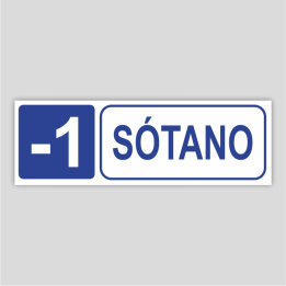 Cartel informativo de Sótano -1