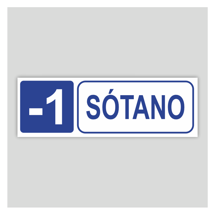 Cartel informativo de Sótano -1