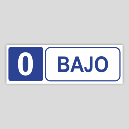 Baix (Planta Baixa) - Cartell per a edifics