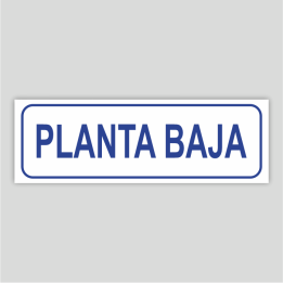 Low level - Building information sign