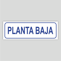 Planta Baixa - Cartell per a edificis