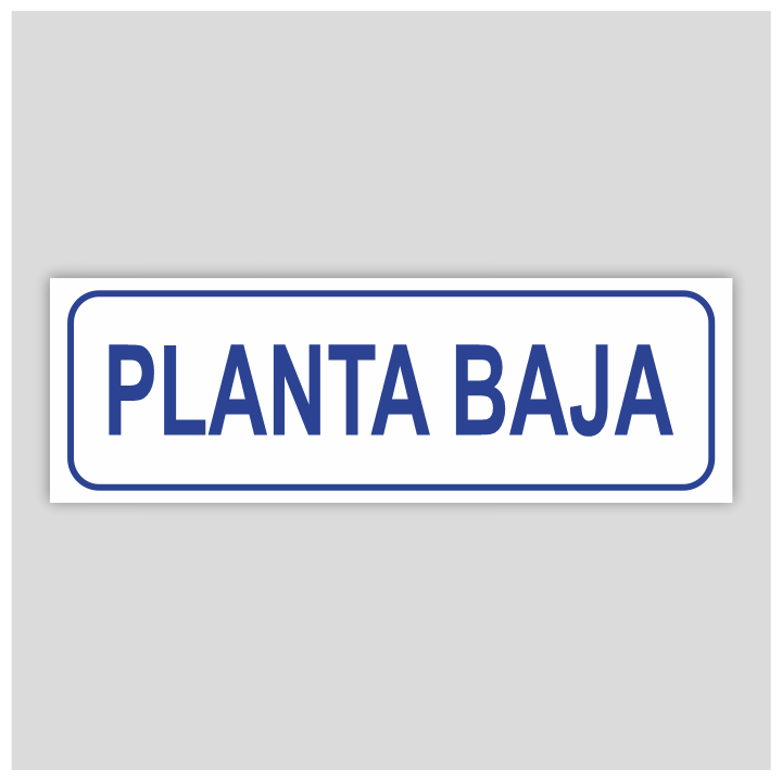 Low level - Building information sign