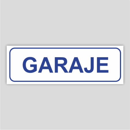 Garage - Building information sign