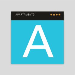 Placa distintivo - Apartamento cuatro estrellas - Canarias