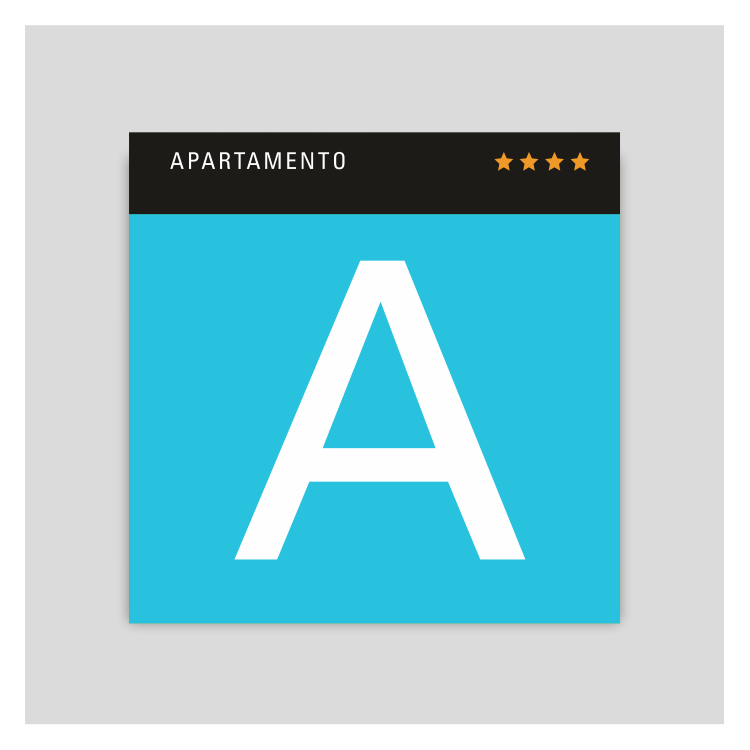 Placa distintivo - Apartamento cuatro estrellas - Canarias
